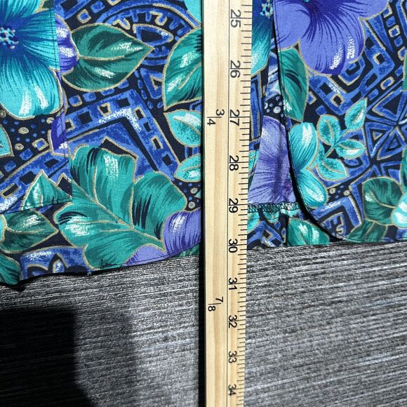 Ship N Shore Vintage Blazer Women's L Blue Green Single Button Made in USA - Picture 6 of 13